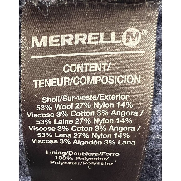 Merrell Sweater Men’s L Wool Blend Ribbed Full Zip Chunky Knit Cabincore Urban - Picture 13 of 14